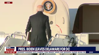 President Joe Biden's Small Slip While Boarding Air Force One | NewsNOW from FOX