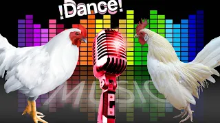 White Chicken Dance And Funny Song Video Episode 1 ! Crazy Chicken