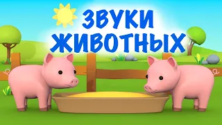 Учим животных 🙉 Как говорят животные - Мультик Звуки животных для самых маленьких