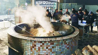 500 kg of Uzbek Pilaf per 1000 people