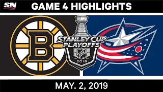 NHL Highlights | Bruins vs. Blue Jackets, Game 4 – May 2, 2019