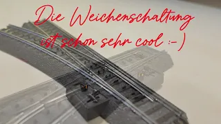 Einbau der Märklin C-Gleis Weiche mit Decoder und Antrieb vom Decoder Werk und zwei Termine