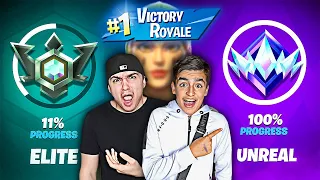 Mein BRUDER und Ich versuchen den HÖCHSTEN RANK in FORTNITE zu erreichen! ⚜️- (Road to Unreal Serie)