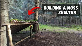 Building a Lean-to Moss Shelter with East Anglian Bushcraft