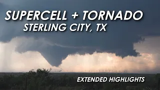 SUPERCELL + TORNADOES north of Sterling City, TX & Lucid Energy Gas Plant | May 17th, 2021