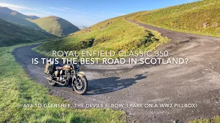 Royal Enfield Classic 350 HIGHEST ROAD in UK! A93 inc Devils Elbow!