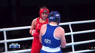 EUBC U22 FINAL 75kg Makhno Karolina UKR- Carabine Aoibhe IRL