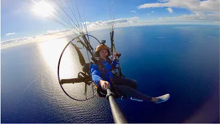 Flying Into The Bermuda Triangle On My Paramotor!