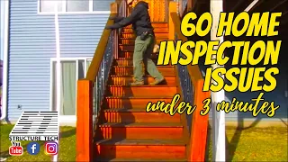 60 Home Inspection Issues in 3 minutes