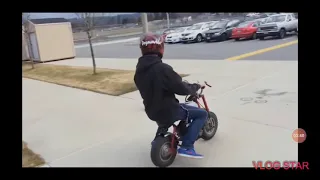 Kids fails on motorcycles 2017 reaction