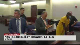 Man pleads guilty to sword attack