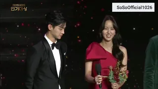 Kbs drama awards 2019 ( kmi so hyun highlights)best couple award and excellence female in miniseries