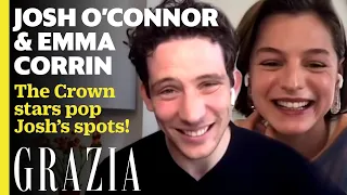 Emma Corrin Is Obsessed With Popping Josh O'Connor's Spots! | The Crown
