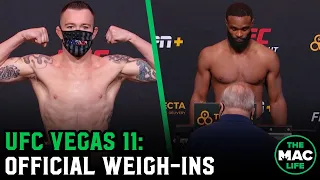 UFC Vegas 11: Tyron Woodley vs. Colby Covington Official Weigh-Ins