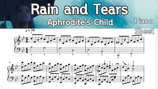 Rain and Tears / Piano Sheet Music / Aphrodite's child / Demis Roussos /  by SangHeart Play