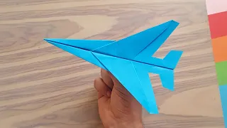 طائرة ورقية سهلة جداً تطير بعيداً || كيفية صنع طائرة ورقية في المنزل