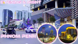 4K Evening And Night Scenes of Phnom Penh City   Cambodia 2022