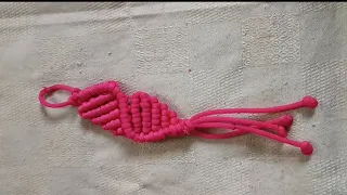 Simple Macrame Keychain/Full Tutorial