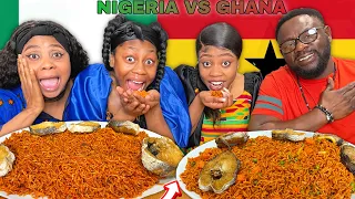 NIGERIAN VS GHANAIAN JOLLOF RICE **IT GETS INTENSE **😱😱