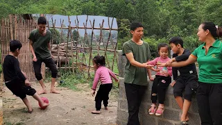 The girl cooked a hearty meal to thank the kind neighbor boy