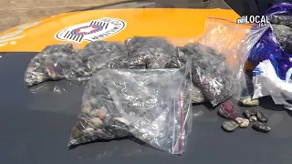 PM Rodoviária apreende 13 kg de rubis/ Jaú- SP