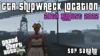 GTA Online Shipwreck Location Today 28th August 2022 🏴‍☠️ Treasure Chest RDO Frontier Pirate Outfit