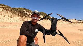 Fish Mission! Solo BEACH Fishing Drone Or Cast?