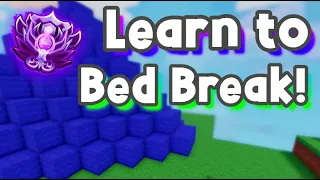 Learn To BED BREAK With This CUSTOM MAP! (Roblox BedWars)