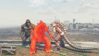 GTA 5 Mods - King Kong, Godzilla Vs MegaGodzilla