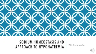 Approach to Hyponatremia and sodium balance-MD/DCH/DNB Pediatrics Exam preparation
