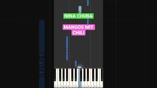 Nina Chuba - Mangos mit Chili (Piano Tutorial) #tiktok #piano #shorts