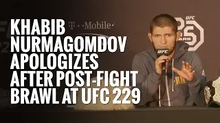 Khabib Nurmagomedov apologizes after post-fight brawl at UFC 229