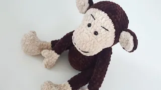 Crochet monkey tutorial Part 1 - tutorial STEP by STEP