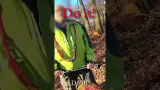 Agressive Man Blocks Trail... #bike #roadrage