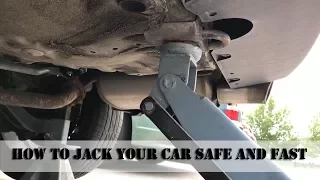 Safe way to jack your car up from the rear!