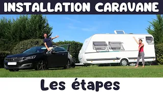 MANOEUVRES et INSTALLATION de notre CARAVANE au CAMPING | FamilyRoss