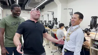 Matt Serra and Din Thomas Get Grillz From The King of Bling While Searching For New UFC Talent!