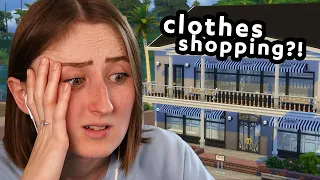 trying to renovate the clothing store in the sims