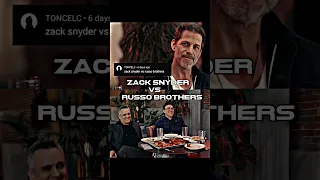 Zack Snyder vs Russo Brothers ( As Requested ) @toncelc1603 #shorts #zacksnyder #youtubeshorts