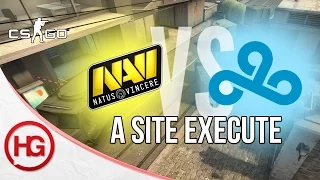 Na'Vi vs Cloud9 - Overpass, A Site Execute (CS:GO Strategy Breakdown #16)