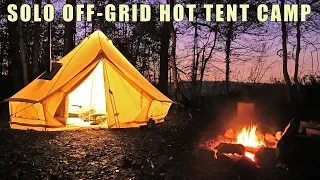 2 nights Solo Camping - Winter in a Hot Tent