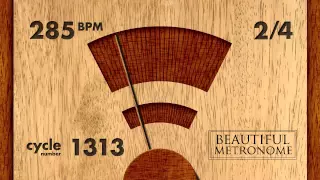 285 BPM 2/4 Wood Metronome HD