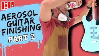 Aerosol Guitar Finishing – Part 2 – Spraying Color Coats and Clear Coats