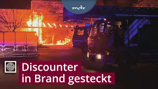 Fahndung: Täter legt zwei Feuer bei einem Discounter in Magdeburg | Kripo live | MDR