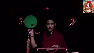 གཅོད་ཡུལ་མཁའ་འགྲོའི་གད་རྒྱངས: Chöd prayer. རྫོགས་ཆེན་བི་མ་གླིང་། Dzogchen Bima Ling.