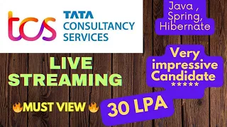 TCS java developer lead LIVE interview questions and answers | Live Streaming 🎥| Core Java| Spring..