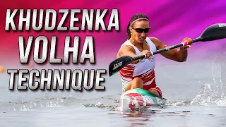 Volha Khudzenka Kayak Sprint Technique - Ольга Худенко Техника гребля на байдарке