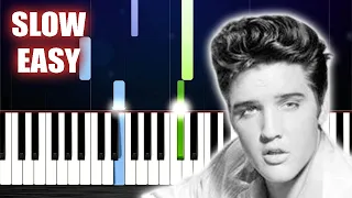 Elvis Presley - Can't Help Falling In Love - SLOW EASY Piano Tutorial by PlutaX