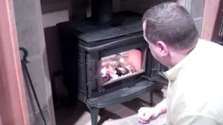 Lighting your wood burning stove