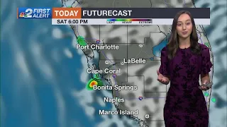 Saturday Forecast: Isolated afternoon storms with hot conditions across Southwest Florida